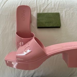 Pink Gucci heels